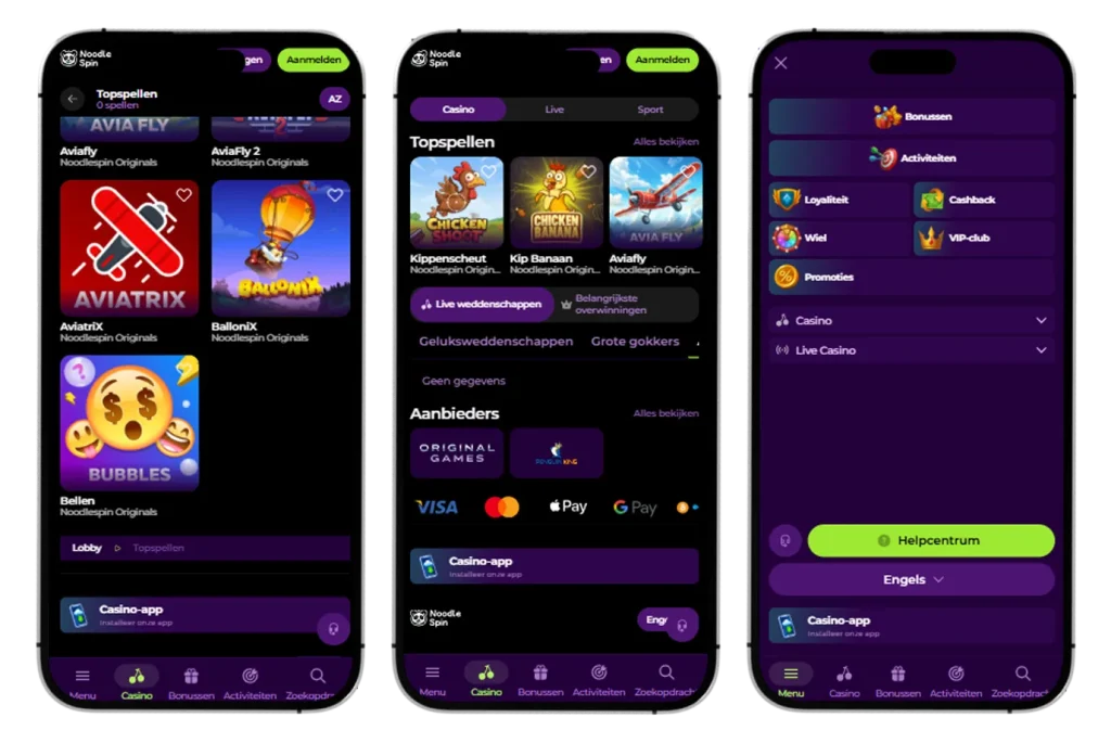NoodleSpin Casino Mobiel